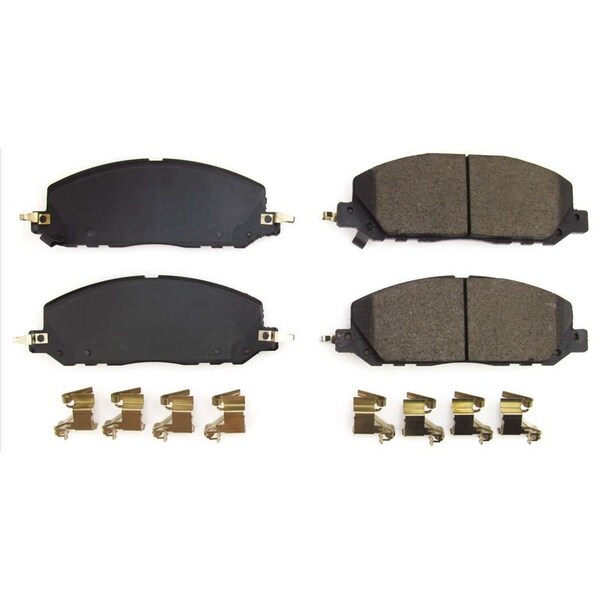 Powerstop BRAKE PADS FMSI Number D2230; Carbon-Fiber Ceramic; Set Of 4; With Premium Stainless Steel Hardware 17-2230 - main
